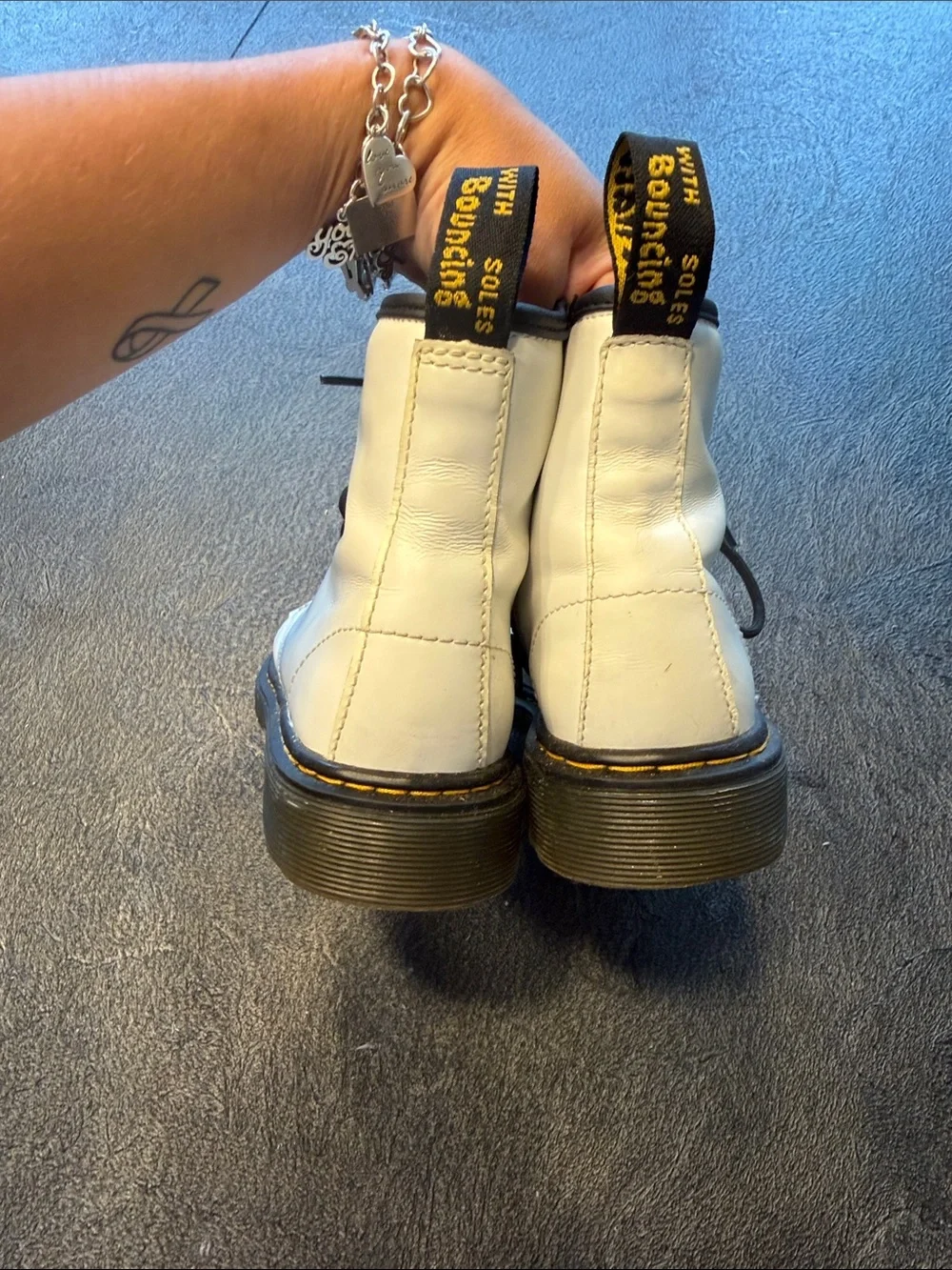 Doc Martens size 2 White Boots